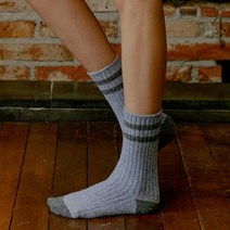 비아리츠 글리머 울 삭스 알록달록 랩사 라인 골지 포근한 패션 양말 8컬러