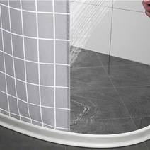 실리콘 욕실 샤워실 물튐방지 물막이 (100cm) 싱크대 차수벽 쫄대 간편재단, 1개, 상세페이지 참조