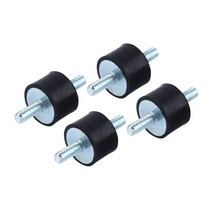 이중 수나사 고무 충격 흡수기 진동 방지 사일런트 블록 보트 자동차 보빈 도구 M3 M4 M6 M8 4 개, 05 M4 15x10