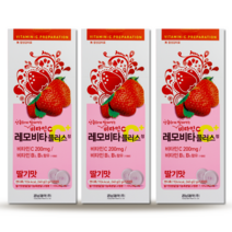 레모비타플러스정 딸기맛 120정 츄어블 비타민C, 3개