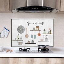 코코사라기름튐 오염방지 주방시트지(리빙) 싱크대 벽시트지