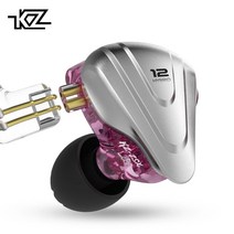 KZ ZSX 12개의 하이브리드 드라이버 하이엔드 이어폰, 퍼플, KZ-ZSX