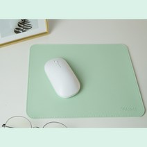 사무실 직장인 마카롱 마우스패드 방수되는 양면 가죽 마우스패드, 핑크