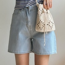 키메라제이 베이직 연청 진청 3부 데님 반바지 2color