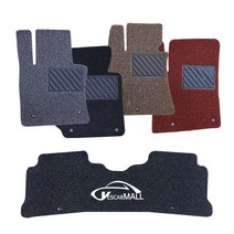 예스카 e카운티 코일매트 바닥매트 카매트 발판 깔판 차량용매트 자동차매트, 운전석조수석1열-그레이