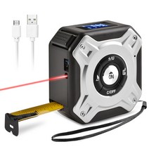 레이저 자 디지털 거리측정기 줄자 수평기 전자 줄자 거리 측정기 지하철 거리 측정기, 검은색, 40m