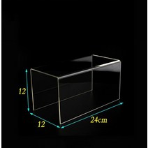 피규어장식장 아크릴장식장 피규어진열장 33 크기 디스플레이 라이저 스탠드 투명 보석 선반 화장품 디스플레이 랙 디스플레이 팝 캔디 디저트 테이블 12월, 24x12x12cm
