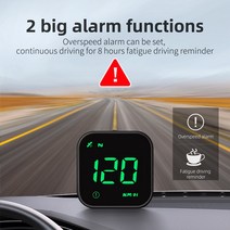 자동차 속도계 G4S GPS HUD LED 헤드 업 스마트 디지털 알람 알림, N02 .G4S-White, 해외