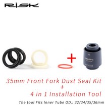 자전거 포크 앞 더스트 씰 32mm 34 35 36mm 더스트 실램프 폭스록샥마구라x-퓨전마니투 수리 키트 부품용 폼 링, 도구가 포함된 35mm 키트