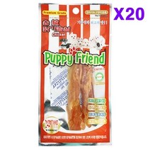 퍼피프랜드 치킨건식꽈배기 강아지간식 맛보기상품, 160개, 35g
