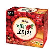 녹차원 간단한 비타오미자차 20티백(다섯가지 맛 오미자) 명절 부모님 선물 다이어트 탕비실 회사 손님접대 체중조절, 1개