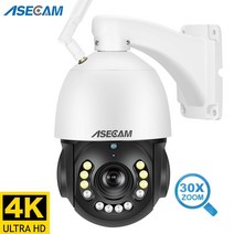 씨씨티비 소형 매장 cctv 야외 무선카메라 새로운 8mp 4k ptz ip 카메라 와이파이 오디오 ai 인간 추적 30x 줌 poe onvif 컬러 야간 투시경 보안 카메라, 8mp 와이파이 포 64g