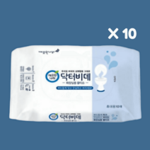 닥터비데 화장실용 물티슈 물에녹는 캡형 46매 10팩, 닥터비데 화장실용 물티슈 캡형 46매 10팩