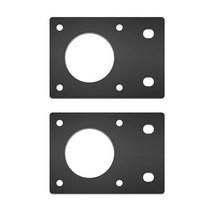 NEMA 17 42 스테퍼 모터 3D 프린터 용 2x 42mm 스테퍼 모터 마운트 플랫 브래킷, 검은색