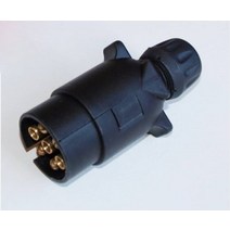 트레일러커넥터 캐러밴 트럭 보트 밴 버스 SUV 용 12V 12N 트레일러 7 핀 플러그 원형 배선 견인 플라스틱 자동차 액세서리, 1개