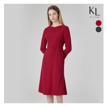 KL KL 스퀘어 넥 플레어 원피스