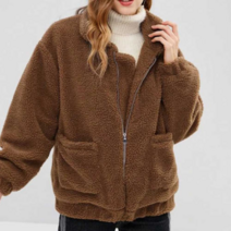 양털집업자켓 따듯한 겨울 패션 20대 30대 양털 긴팔티 점퍼 코디