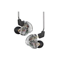 ccz Melody 인이어 모니터 헤드폰 1DD+1BA 하이브리드 HiFi 중저음 이어폰 노이즈 캔슬링 마이크 없음 4N OFC 케이블 오디오마니아IEMs 가수 드라마용 트랜퍼런트