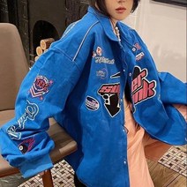 미니트레일러 미니카고트레일러 캠핑 트롤리 웨건 뉴아메리 프라이드 스트리트 레터 재킷 코트 여성 패션, 03 XL, 01 1