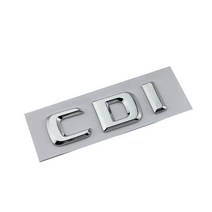 벤츠마크 3D ABS 블랙 크롬 문자 자동차 트렁크 엠블럼 스티커 메르세데스 벤츠 C E GLK ML 320 로고 액세, 02 Flat Chrome