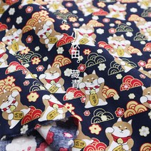 천원단 유명한원단 자투리원단 일본 행운의 고양이 코튼 원단 패치 워크 아기 퀼트 침구 바느질 의류 공예, 01 C