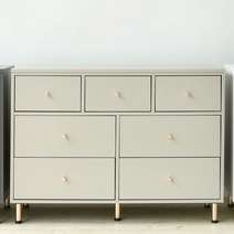 카멜레온퍼니처 비비드 1200 3단 광폭서랍장, 그레이