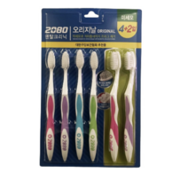 2080 오리지널 탄력미세모 칫솔, 6개입, 2개