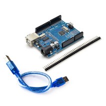 UNO R3 공식 ATMEGA16U2 + MEGA328P 칩 아두이노 UNO R3 개발 보드 + USB 케이블 전자 부품 액세서리 소스, 328P-AU With Cable