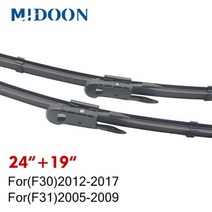 BMW 3 시리즈용 MIDOON 와이퍼 블레이드 E36 E46 E90 E91 E92 E93 F30 F31 F34 316i 318i 320i 323i 325i 328i 330i 33, Right Dand Drive, for(F30 31)2012-2017
