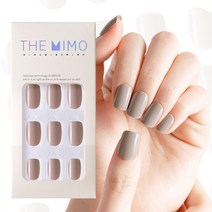 THEMIMO 더미모 말랑 착붙 네일팁 24tips 단색 컬러 붙이는네일팁 국내제작 인조손톱 풀팁, 더미모네일 29.샌드브라운, 1개