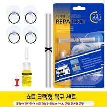 햇살이 돋다 자동차 유리복원제 수리 복원 접착제 킷 키트 유리리페어액, 홑병 3-10CM슈트