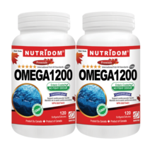 (2병) 뉴트리돔 알티지 오메가 3 1200mg 120정 RTG 오메가 캐나다 직구 영양제 - 카포리아, 2개