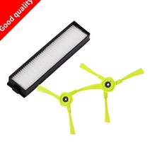 필터 3 개/몫 pair 사이드 브러시 H11 HEPA 및 LG Hom Bot VR6270LVM VR65710 VR6260LVM VR 시리즈 로봇 청소기