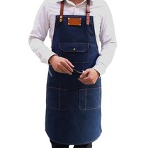예쁜 앞치마 린넨 카페 꽃집 주방 작업 정원 조절 가능한 데님 드레스 베이킹 작업복 남성 및 여성용 홈 요리, 시간