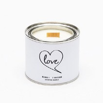 [천삼백케이] [블링에디션] LOVE IN HEART 캘리캔들 - 100g, HONEY
