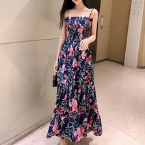노이디제이 나시 뷔스티에 휴양지룩 롱 비치 원피스 INO025A