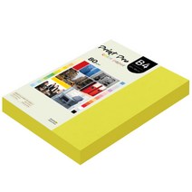 종이문화 프린트 프로 칼라 복사용지 No 08 브라이트옐로우 80g, B4, 340매