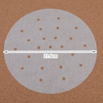 주방 일회용 부엌 싱크대 찜 종이 유선지 기름종이 찜기, 소(21.6cm)