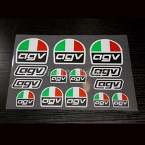 이탈리아 AGV 다이 컷 헬멧 스티커 UV 부족 데칼 바이크 오토바이 레이싱 방수, 03 GRAY