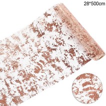롤테이블 캠핑키친테이블 야외탁자 Gold Sparkle Table Runner Sequin Glitter Metallic Thin Mesh Roll We