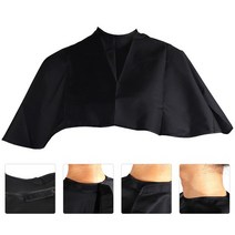 미용가운 컷트보 헤어 커팅 케이프 샴푸 스타일링 염색 방수 보호 천 목도리 망토 폴리에스테르 살롱, 01 Black