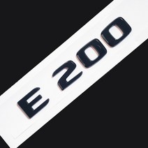 호환 자동차엠블럼 튜닝 스티커 원래 크기 1:1 자동차 후면 테일 엠 블 럼 번호 문자 스티커 메르세데스 벤, 06 Glossy Black-Flat