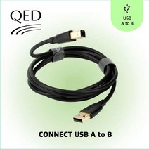 [QED] 큐이디 CONNECT USB A to B Cable (0.75m - 1.5m) 커넥트시리즈 USB(A-B)케이블, 0.75m