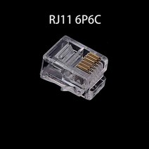 20/50/100 개/몫 rj11 6p2c 전화 인터넷 모듈 형 플러그 잭 커넥터 RJ-11 크리스탈 헤드 금도금 6u, 03 50pcs_03 RJ11 6P6C