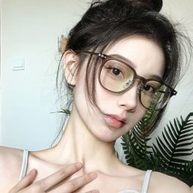투명 테 안경 블루라이트차단 뿔테 무 금테 도수 쌍수 컴퓨터보호 없는