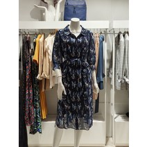 올리비아로렌 풀오픈 셔츠형 패턴 원피스 VVC OAXM 4171