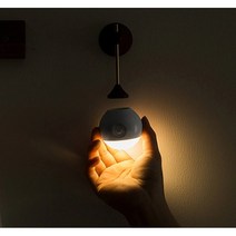 샤오미 유핀 벽부착형 인테리어 충전식 센서등 써니 무드등, 브라운