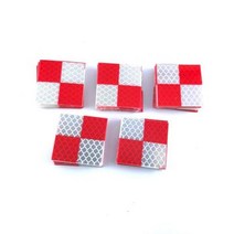 프로모션 100pcs 4040mm 모든 색상 반사판 시트 토탈 스테이션 측량 지리 시트 반사 스티커, white red