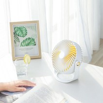 리빙에디션 이모션 충전식 선풍기 USB 탁상용 휴대용 써큘레이터 미니 핸디 보조배터리, 이모션7인치FAN 스카이블루