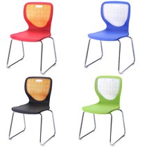 (한)토비멀티의자 학생 대기실 학교 학습용 컴퓨터 공부방 연수용 회의용 간이 휴게실 도서실, 그린/투명